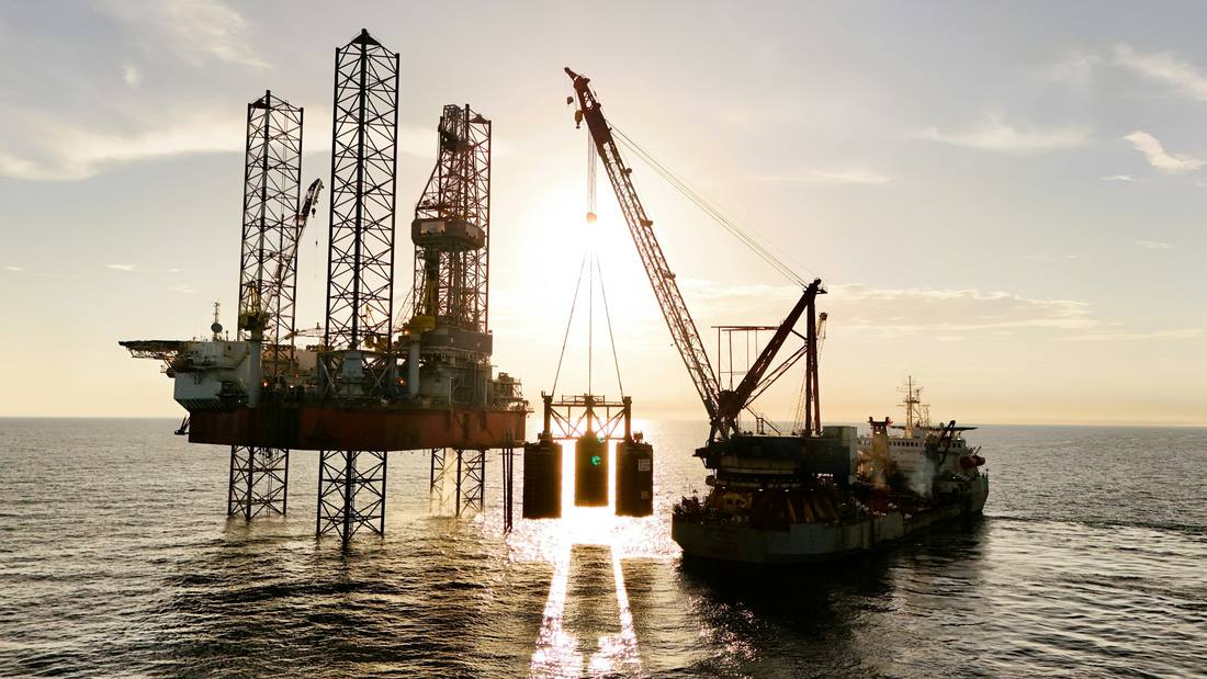 Oil pier jetty at the Port of Salalah
