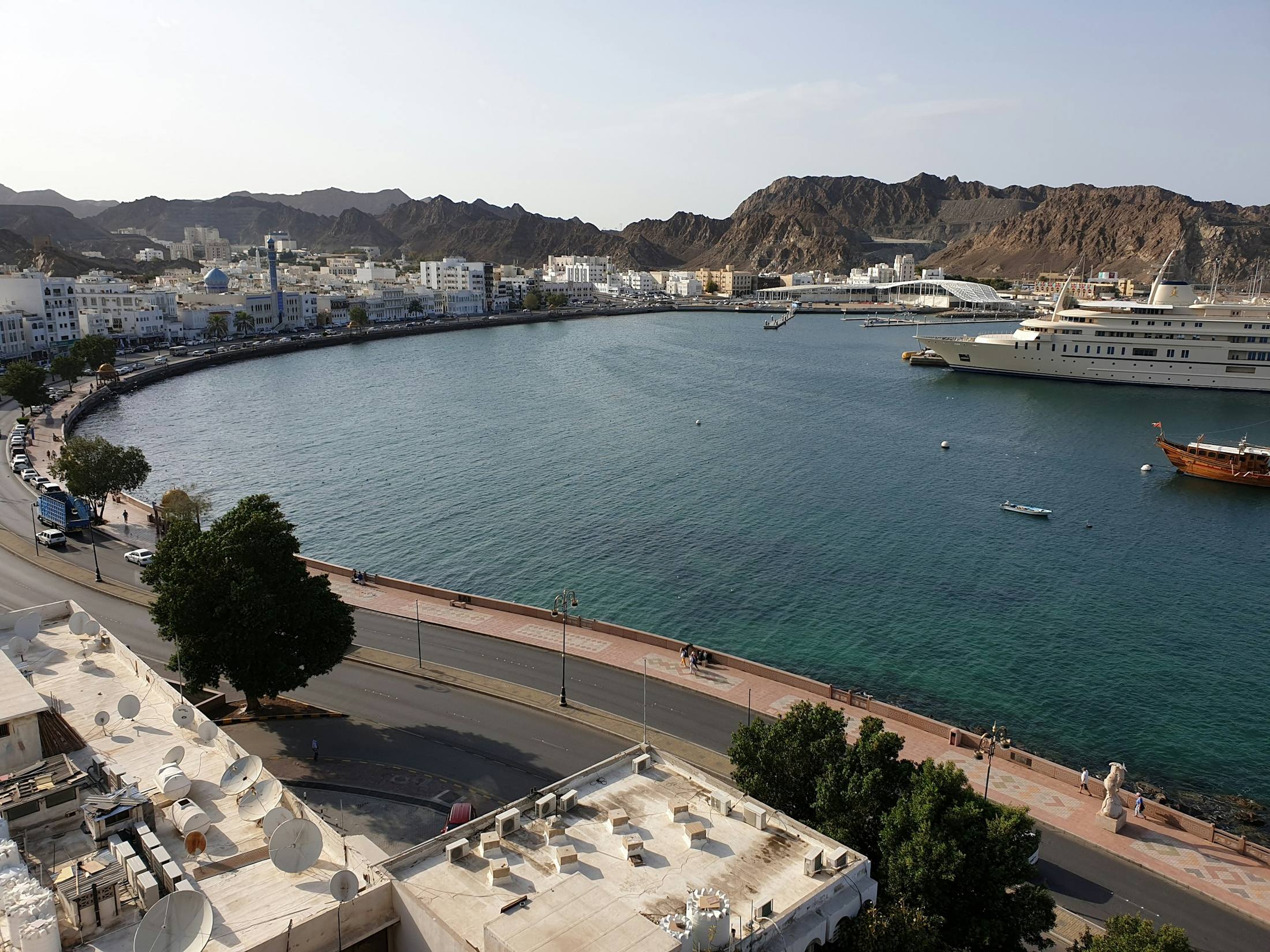 Aerial view of the Omani coastline